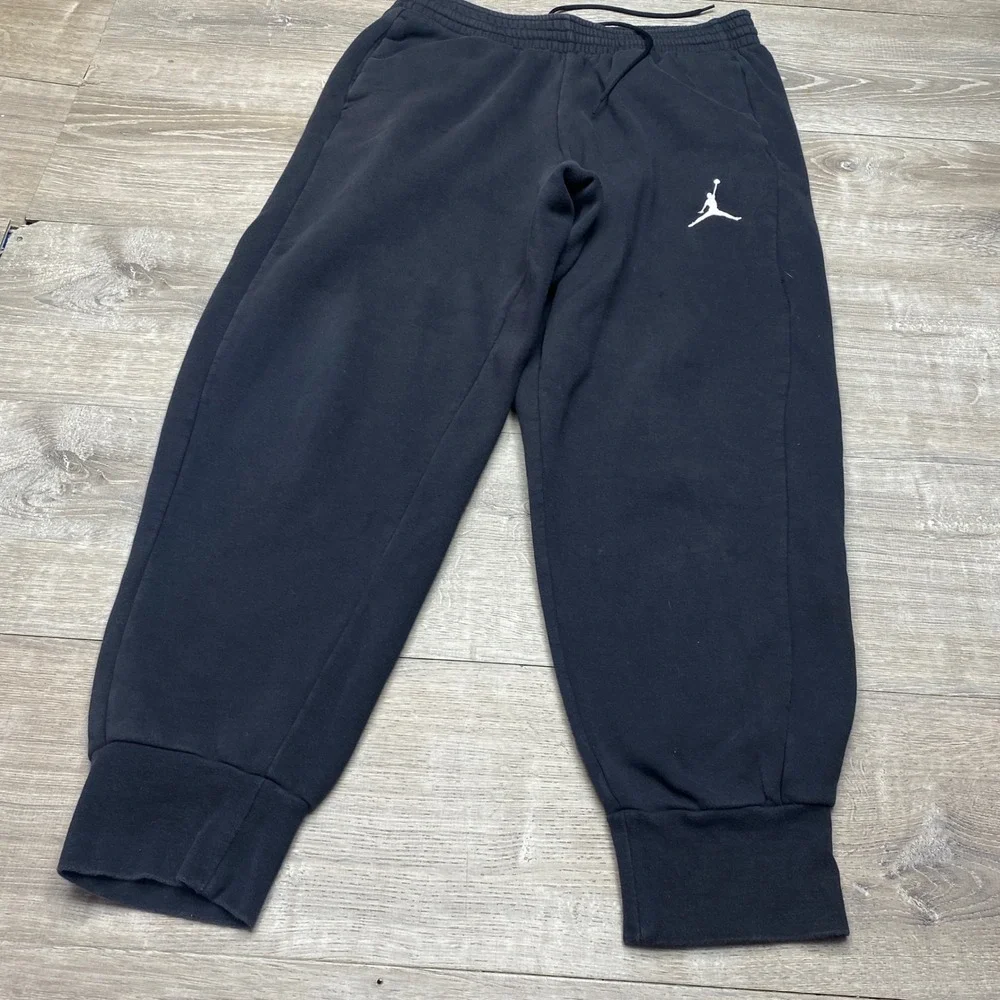 Jordan Pants Jumpman XL Black Cotton Blend Fleece Sweatpants AA5591-010 Mens